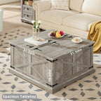 Joaxswe Farmhouse Coffee Table - Image 3