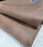 Walnut Brown Soft Faux Leather Fabric PU Peta Approved Vegan Leather Sheet by - Image 3