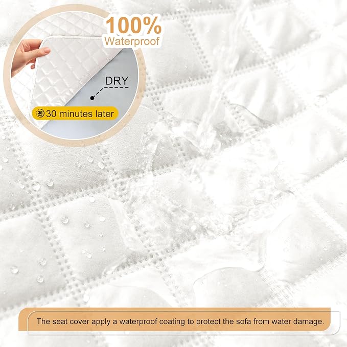 HDCAXKJ 100% Waterproof Reclining Sectional Couch Covers L Shape Recliner Sofa - Image 3