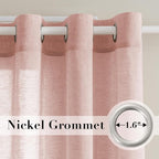H.VERSAILTEX Linen Curtains Natural Blended Curtain Panels - Image 2