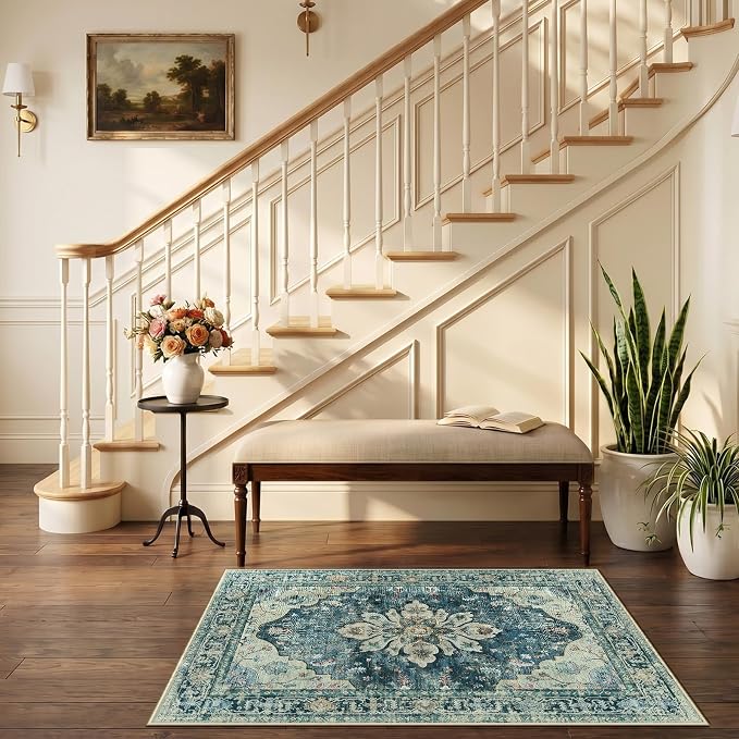 RELEANY Washable Area Rug, Small 2'6"x4', Water Repellent, Pet Friendly - Image 2