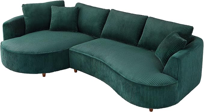 122.04'' Curved Sectional Sofa Couch - Image 8