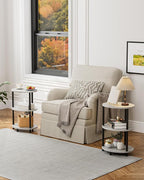Round Pedestal End Table - Image 8