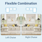 GarveeHome 84 Inch Sleeper Sofa Couch, L-Shaped Couches, Convertible Pull Out - Image 5