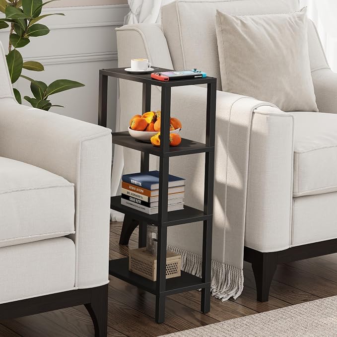 TUTOTAK Small Side Table, Narrow End Table, Skinny Sofa Table, Slim Nightstand - Image 5
