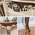 Vintage French Console Table, Wood Entryway Table - Image 6