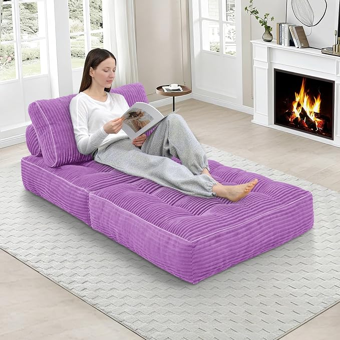 Folding Sofa Bed, Convertible Sleeper Chair - Image 5