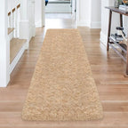 2x6 Bedside Area Rugs for Bedroom Soft Fluffy Shag Beige Rug for Hallway - Image 3