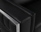 Blackjack Furniture Catania Modern Top Grain Italian Leather Sofa Set - Image 7