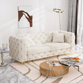 DAMAIFROM 75" Sofa Couch Mid Century Modern Velvet Couch Tufted Button Sofa by DAMAIFROMFURNITURE