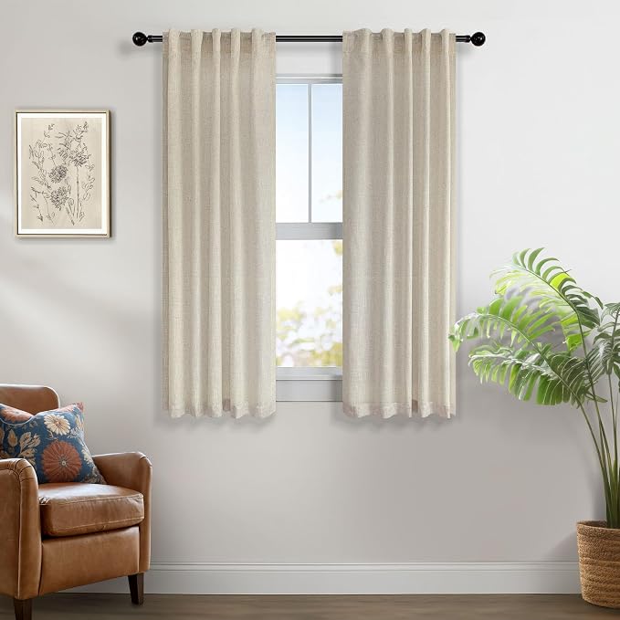 Flax Linen Curtains 38 Inch Width - Image 7