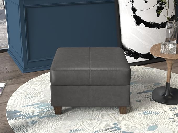 EASE MOOSE Faux Leather Square Ottoman Module - Image 5