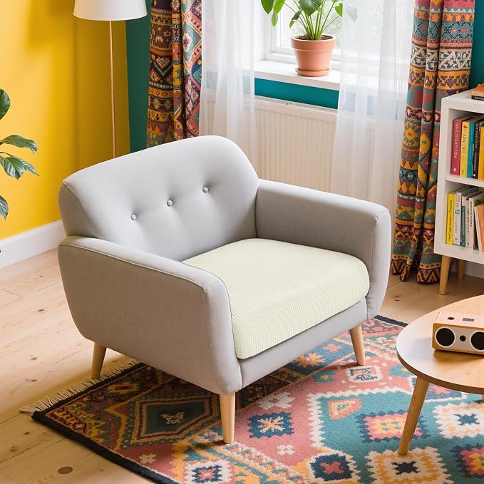 Hokway Couch Cushion Slipcovers Small Stretch Reversible Cushion Protector - Image 8