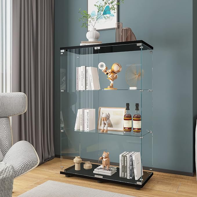 Beauty4U 2 Doors Glass Display Cabinet by Beauty4U