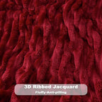 NEWCOSPLAY Fleece Ribbed Cozy Twin Blanket - Image 5
