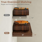 12 inch Deep Floating Shelves for Wall, 24 inch Wide Engineered Wood Wall - Image 5