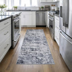 Washable Area Rug 3x8 Entryway Rug: Washable Modern Abstract Soft Thin Rug by FXRHLP