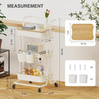 DTK 3 Tier Rolling Utility Cart - Image 2