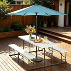 VINGLI Folding Picnic Table and Bench Set - Image 2