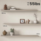 Fun Memories 60Inch Long Floating Shelves, 8 Inch Deep Shelves - Image 3
