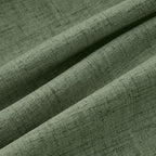 MIULEE 100% Blackout Linen Curtains 42 x 72 Inch Olive Green 2 Panels | Thermal - Image 9