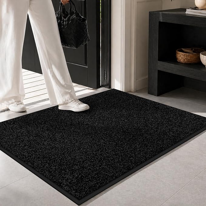 Super Absorbent Front Door Mat, 29.5" x 17", Non-Slip Washable Indoor Doormats - Image 2