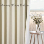 Topfinel 54 Inch Long Blackout Tiers Curtains - Image 4