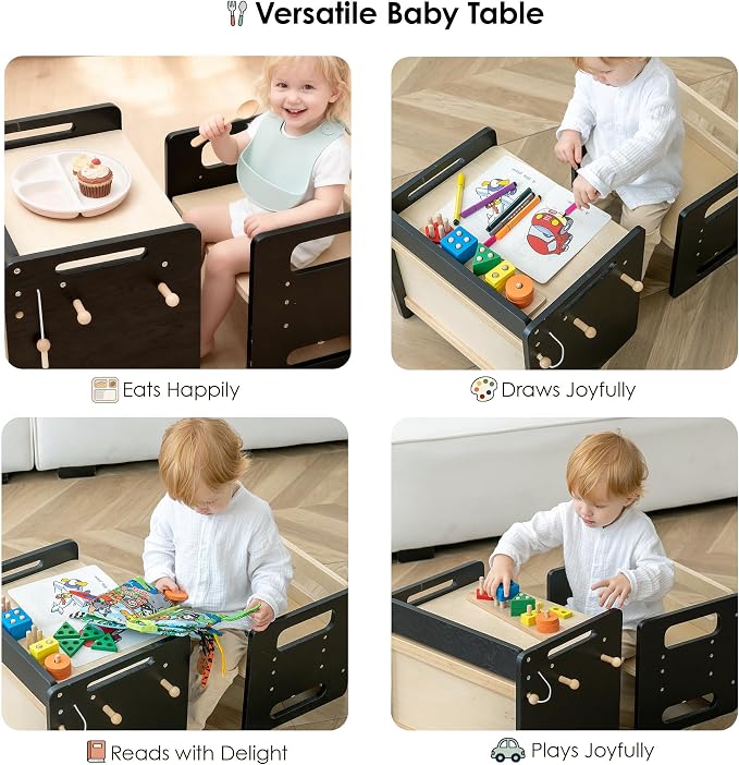 bpmfkid Montessori Weaning Table and Chair Set - Image 6