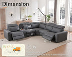AMERLIFE Power Recliner Sectional Sofa - Image 2