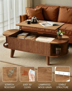 Oval Lift Top Coffee Table - Image 4