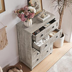 Joaxswe Farmhouse 5 Drawer Dresser - Image 4