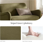 EcoHarbor Living 50.5" Mid-Century Modern Couch, Upholstered Sofa - Image 5