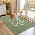 OLANLY Dog Door Mat for Muddy Paws 45x27, Paw Print Design Chenille Mud Mat | by OLANLY