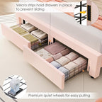 HIFIT Full Size Upholstered Smart LED Bed Frame - Image 7