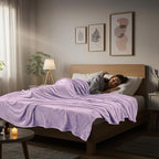 Utopia Bedding Ultra Soft Fleece Bed Blanket King Size Lilac | Microfiber Plush - Image 8