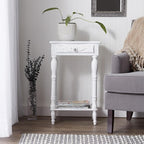 Sunshine Megastore Carved White Side Table - Image 2