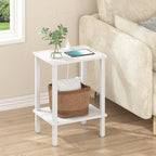 TUTOTAK End Table with Charging Station, Small Side Table with Outlets by ChoosetutotakFurnitureBuildYourCozyHome