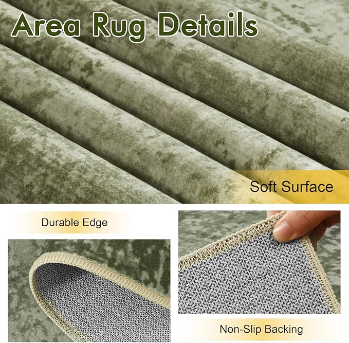 8x10 Ft Large Area Rugs for Living Room, Soft Non-Slip Washable Rugs Modern - Image 6