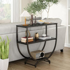 GILLAS 3 Tier Console Tables, Sofa Table Behind Couch Table, Industrial - Image 6