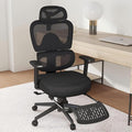 Ergonomic Office Chair with Footrest – Adjustable Lumbar Support, 3D Armrests & by Keratee