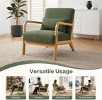 Mid Century Accent Chair, Comfy Arm Chair - Image 7