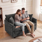 Loveseat Sofa Cloud Sofa Couch 50'', Modern Loveseats 2 Seat Couch 27" Deep Seat - Image 3