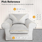 Couch Arm Covers, Couch Cover, Non-Slip Lace Armrest Covers, Headrest/Backrest - Image 3