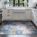 RELEANY Washable 4'x6' Abstract Area Rug - Image 3