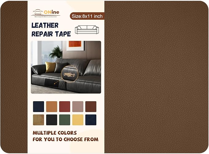 ONine Leather Repair Patch, Self-Adhesive Couch Patch, Car Seats Backpack by Onine