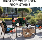 8PCS Patio Cushion Covers.Patio Furniture Couch SeatSlipcovers | Washable - Image 4