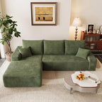 95" Cloud Sectional Couch with L-Shape Chaise, Modular Comfy Sofa Chaise Longue - Image 6