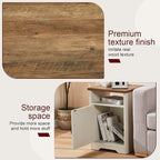 AMERLIFE 4-Piece Farmhouse Table Set Includes Sliding Barn Door TV Stand - Image 5