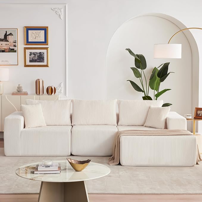 Weture 108” Modular Sectional Sofa, Cloud Sectional Couch - Image 2