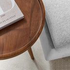 Modway Chiro Solid Wood Side Table in Walnut - Image 8